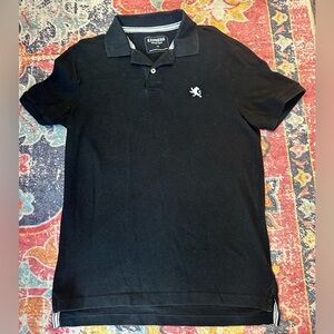 Express Black Polo Shirt with Classic Collar